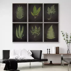 Kirklands Home Framed Art|Black Fern II Framed Art Print