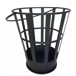 Kirklands Home Fire Pits|Fire Bowl and Wood Basket Black