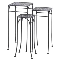 Kirklands Home Planters|Garden 3-pc. Plant Stand Set Black