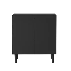 Kirklands Home Cabinets & Sideboards|Geometric Gold Handle Cabinet Black