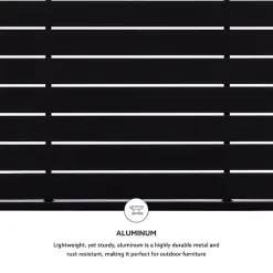 Kirklands Home Outdoor Tables|Holland Outdoor Coffee Table Black