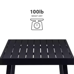 Kirklands Home Outdoor Tables|Holland Outdoor Coffee Table Black