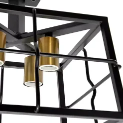 Kirklands Home Flush Mount Lighting|Ironhouse Flush Mount Light Black