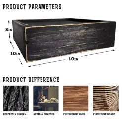 Kirklands Home Shelves|Black LED Floating Shelf with Remote, 10 in.