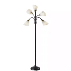 Kirklands Home Floor Lamps|Black 5-Light Adjustable Tree Floor Lamp