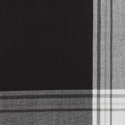 Kirklands Home Table Linens|Black Long Stripe Bordered Table Runner, 72 in.