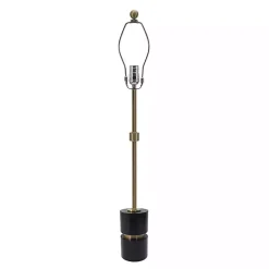 Kirklands Home Buffet Lamps|Black Marble and Gold Metal Buffet Lamp