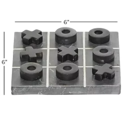 New Marble Tic Tac Toe Board Decorative Accents