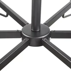 Kirklands Home Chandeliers & Pendant Lighting|Black Metal & Bowl Glass Shade 6-Light Chandelier