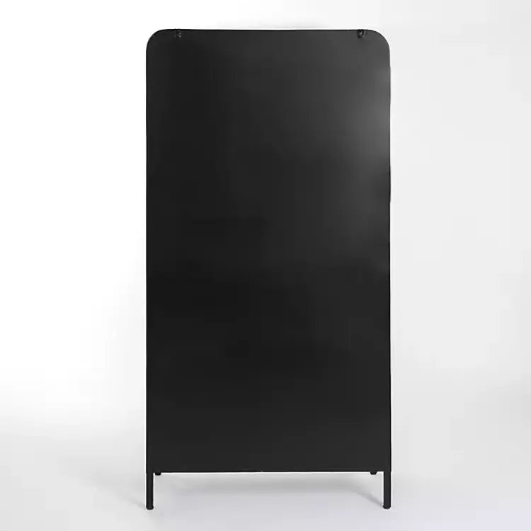 Kirklands Home Cabinets & Sideboards|Metal & Glass 2-Door Bentley Cabinet Black