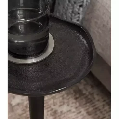 Kirklands Home Accent & End Tables|Metal Alicia Accent Table Black