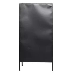 Kirklands Home Kitchen Islands & Bar Carts|Black Metal and Brown Wood Standing Wine Rack