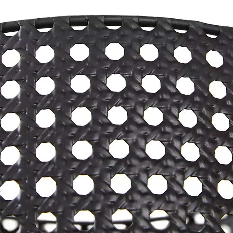 Kirklands Home Planters|Metal Basket Weave Planters, Set of 3 Black