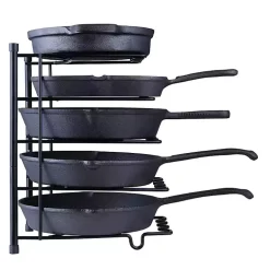 Kirklands Home Kitchen Storage|Metal Cookware Rack Black