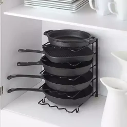 Kirklands Home Kitchen Storage|Metal Cookware Rack Black