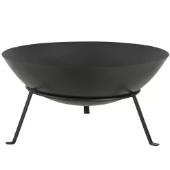 Kirklands Home Fire Pits|Metal Fire Bowl with Tapered Legs Black