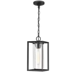 Kirklands Home Chandeliers & Pendant Lighting|Metal Lantern Pendant Light Black