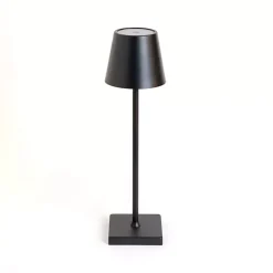 Kirklands Home Table Lamps|Metal LED Cordless Touch Lamp Black