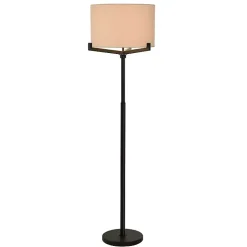 Kirklands Home Floor Lamps|Black Metal Tri-Arm Floor Lamp Tan