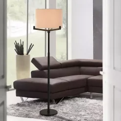 Kirklands Home Floor Lamps|Black Metal Tri-Arm Floor Lamp Tan