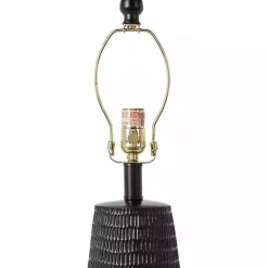 Kirklands Home Table Lamps|Modern Etched Table Lamp Black