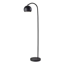 Kirklands Home Floor Lamps|Modern Globe Shade Floor Lamp Black