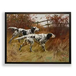Kirklands Home Framed Art|Black Pointer Dogs Framed Art Print