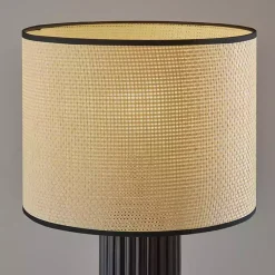 Kirklands Home Table Lamps|Black Ribbed Primrose Table Lamp