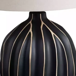 Kirklands Home Table Lamps|Black Ridge Ceramic Table Lamp Ivory