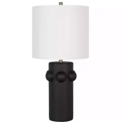 Kirklands Home Table Lamps|Black Robust Table Lamps, Set of 2 White