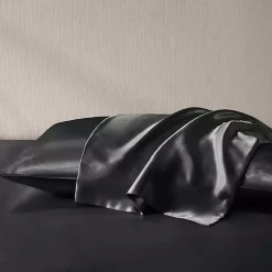 Kirklands Home Bed Sheets|Satin King 2-pc. Pillow Case Set Black