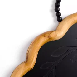 Kirklands Home Monogram Wall Decor|Black Scalloped Monogram K Wall Plaque