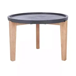 Kirklands Home Outdoor Tables|Sera Outdoor Side Table Black