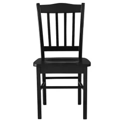 Kirklands Home Dining Chairs|Shaker Wood Dining Chairs, Set of 2 Black