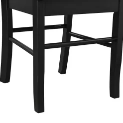 Kirklands Home Dining Chairs|Shaker Wood Dining Chairs, Set of 2 Black