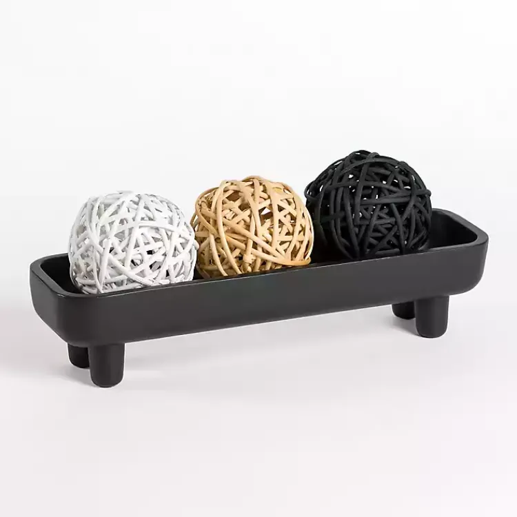 New Trough with Legs, 21.5 in. Decorative Bowls & Jars