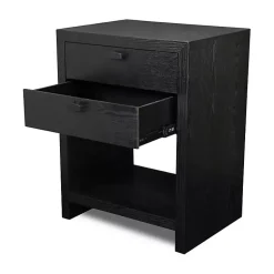 Kirklands Home Dressers & Chests|Vivara 2-Drawer Nightstand Black