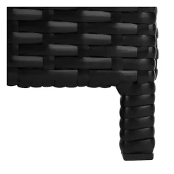 Kirklands Home Outdoor Seating|Black Wicker Outdoor Daybed