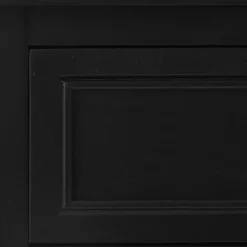 Kirklands Home Cabinets & Sideboards|Wood & Natural Rattan Small Cabinet Black