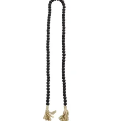 Wood Beaded Tassel Garland Decorative Accents