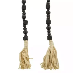Outlet Wood Beads Cream Tassel Garland Decorative Accents