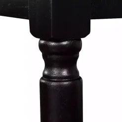 Kirklands Home Console Tables|Wood 2-Drawer Barrett Console Table Black