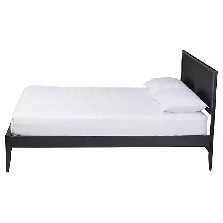 Kirklands Home Beds & Headboards|Wood Fluted Headboard Primrose King Bed Black