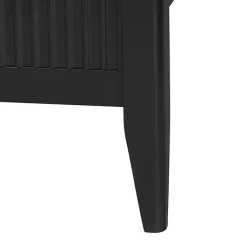 Kirklands Home Beds & Headboards|Wood Fluted Headboard Primrose King Bed Black