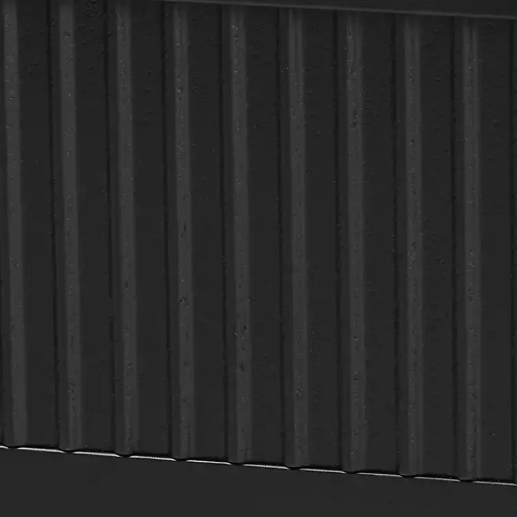 Kirklands Home Beds & Headboards|Wood Fluted Headboard Primrose King Bed Black