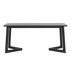 Kirklands Home Dining Tables|Wood Geometric Legs Dining Table Black