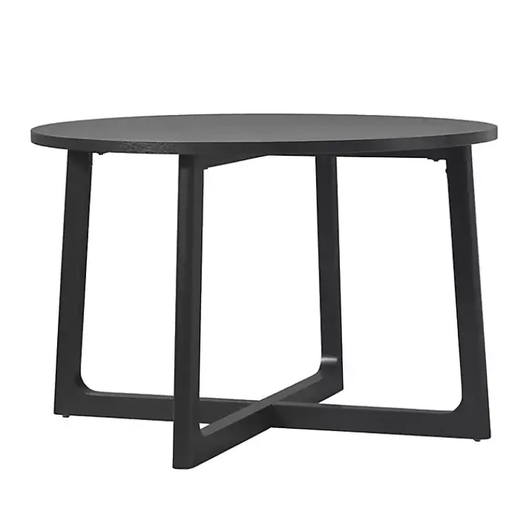 Kirklands Home Dining Tables|Wood Modern Round Dining Table Black