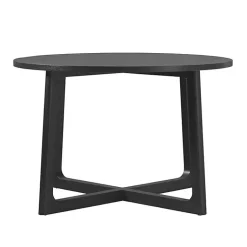 Kirklands Home Dining Tables|Wood Modern Round Dining Table Black