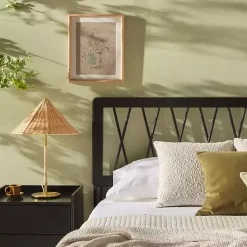 Kirklands Home Beds & Headboards|Wood Spindle Headboard Queen Bed Black