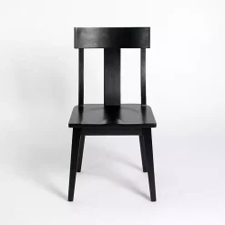 Kirklands Home Dining Chairs|Wood T-Back Dining Chair Black